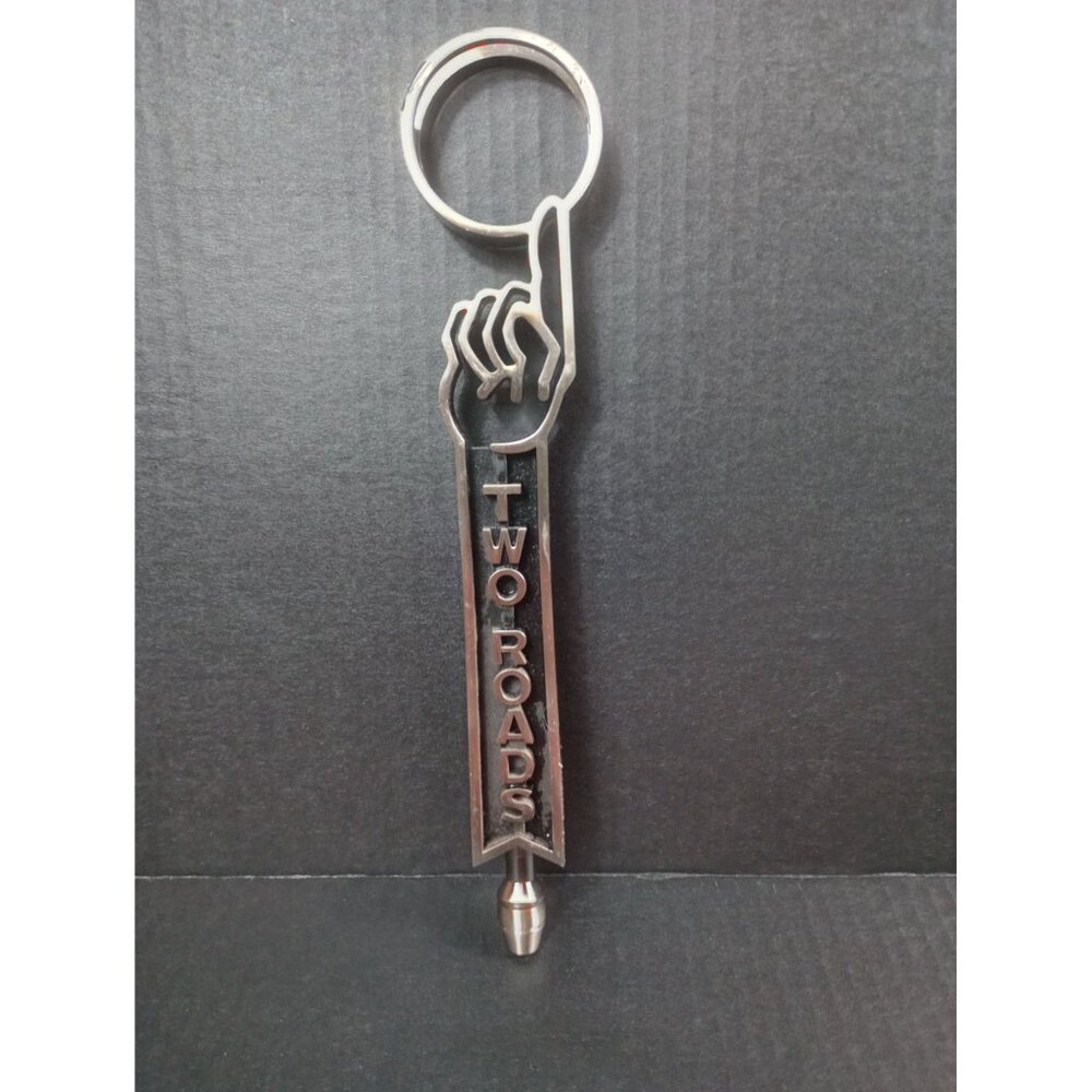 Two Roads Juicy New England IPA  Metal Tap Handle